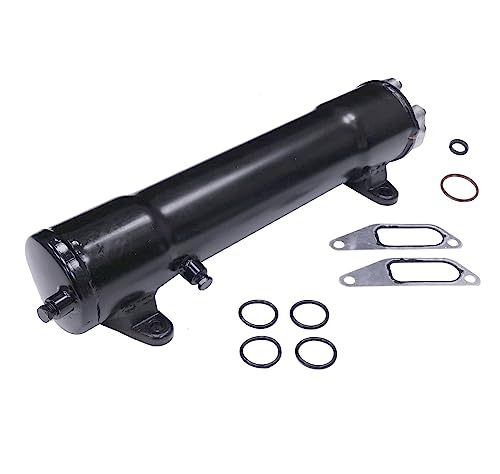 IEQFUE Oil Cooler with Cover and Gaskets set 1810171C2 Compatible with Case DT466 DT436 D436 DT414 D414 with Tractor Hydro 100 186 986 1066 1466 1486 1586 3588 4166 5288