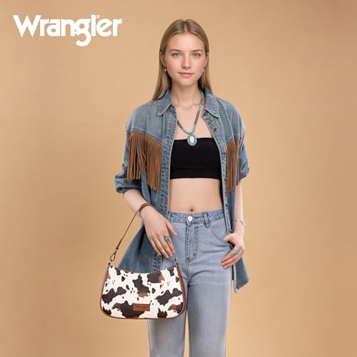 Wrangler Western Shoulder Bag for Women Small Purse Aztec Hobo Bag HandBag with Detachable Strap3
