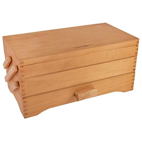 Milward Kiefernholz Cantilever Craft Hobby Nähen Aufbewahrungsbox Cover