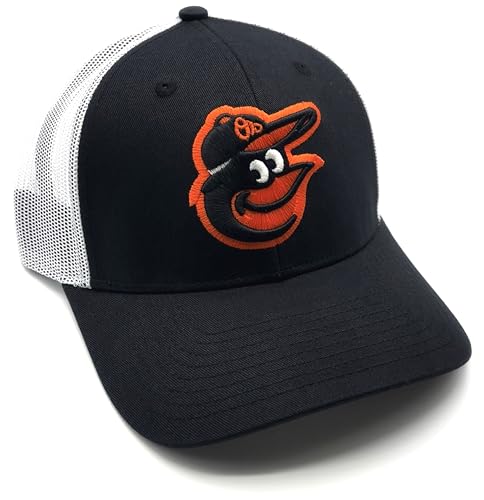 Gorra trucker Baltimore clásica bordada con logo ajustable miniatura 1