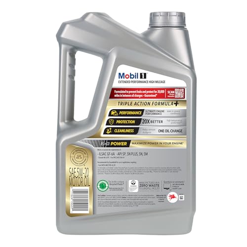 Image of Mobil 1 Extended Performance High Mileage 5W-20; 5QT