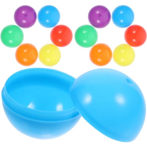 Image of Gadpiparty 50pcs Vending Machine Capsules Empty Colored Round Capsules Fillable Plastic Round Balls Candy Gumball Machines Balls Twisting Balls for Gumball Vending Machine