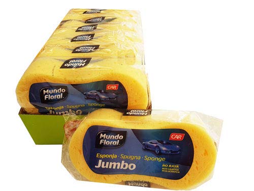 Jumbo. Esponjas Especiales para la Limpieza para carrocerías de automóvil. Tamaño Gigante Muy absorbentes. Caja 11 uds Cover