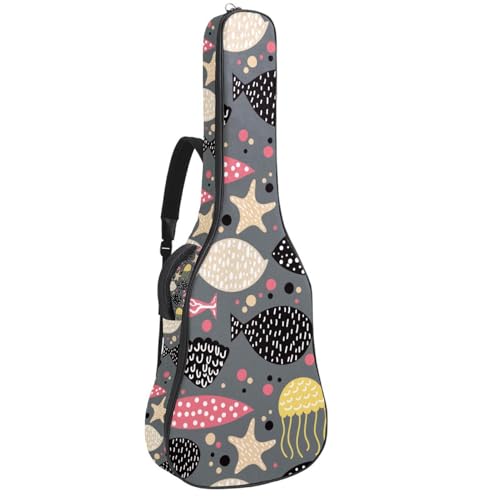 Sac de transport pour guitare acoustique multicolore pour cours et répétitions