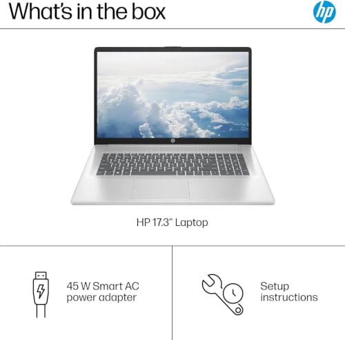 Image of HP 17.3 inch FHD Business & Student Laptop Computer, 64GB RAM 2.5TB Storage (2TB SSD+512GB Docking Station Set), 6-Cores AMD Ryzen 5, Windows 11 Pro, PLUSERA Earphones, Silver