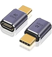 Poyiccot USB C Extender Adapter 40Gbps, 2Pack USB C Male to Female Extension Adapter 8K@60Hz, USB...