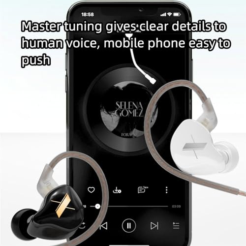 Image of Yinyoo Kz Edx 1Dd Wired In Ear Earphone with Mic (Black)