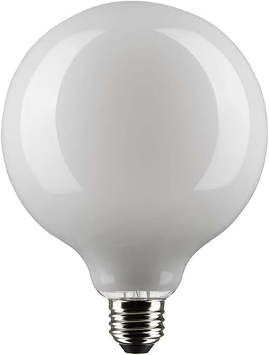 Satco 6Pk 6w G40 Globo Filamento LED 2700K E26 Base Blanco Regulable - 60W Equiv