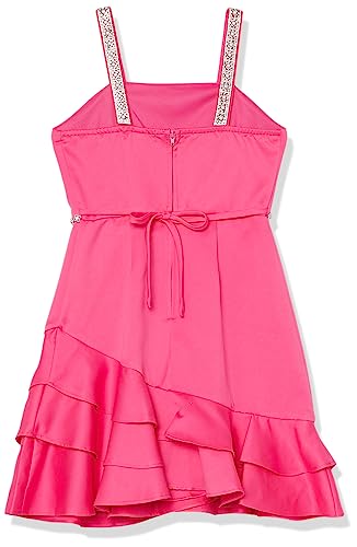 Speechless Girls' Sleeveless Bridal Satin Fit and Flare Party Dress2