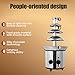 4-Tier Chocolate Fountain, 170W Electric Chocolate Fountain Chocolate Fondue Machine, 1.8L/60.86oz Stainless Steel Chocolate Fountain with Melting Function for Family Parties Birthdays Weddings
