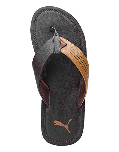 Image of Puma Men's Blink Duo Idp Chocolate Brown-Buckthorn Brown Slippers - 7 UK (40.5 EU) (8 US) (19103310 7)