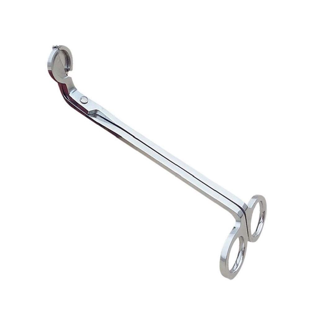 L&L® Candle Wick Oil Lamp Stainless Steel Scissors Trim Trimmer Cutter Snuffers Gift (Silver)