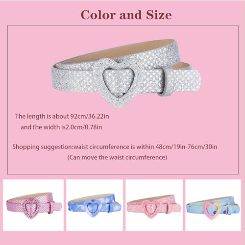 4 Pack Children's Leather Belt Girl Belt Size 6-12 Girl Dress Pants Jeans3