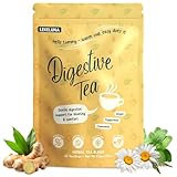 Lekeluna Ginger & Peppermint Herbal Tea – Traditional Herbal Tea Inspired by Digestive Botanicals, Caffeine Free, 30 Tea Bags