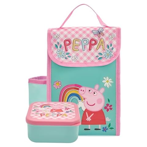 Peppa Pig Insulated Lunch Bag with Snack Box Cover