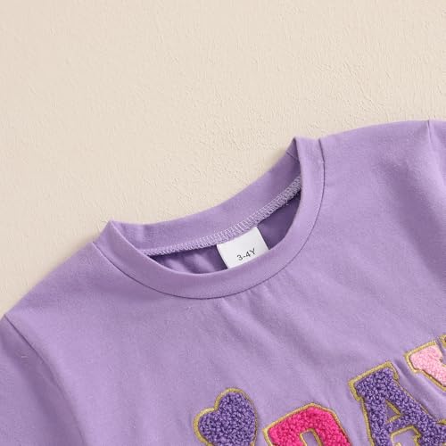 Toddler Girl Birthday Outfit Birthday Girl Embroidery Short Sleeve T-Shirt Tutu Skirt Set Party Clothes for Girls4