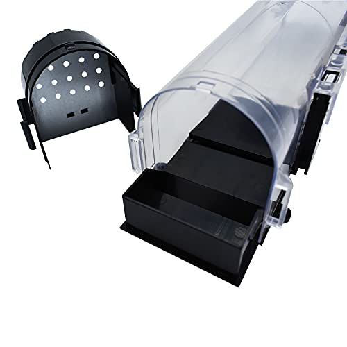 2 Pack Humane Mouse Trap, No Kill Trap, Pet & Child Safe Rodent Trap, Durable & Reuseable Mouse Trap, 2024 Design Larger & Better Performance (Pack of 2)