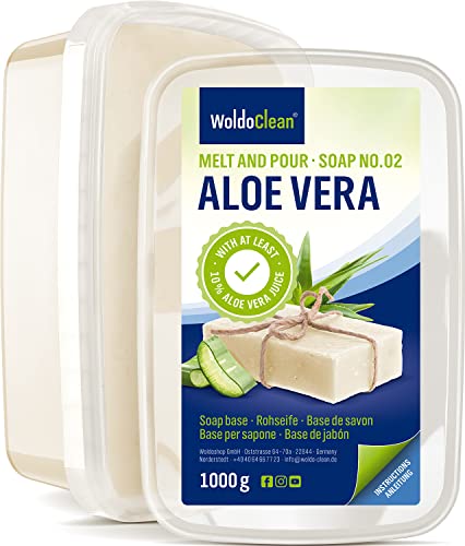 Base de savon Transparent Sans SLS avec de l'aloe vera - 1 Kg