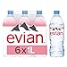 evian Eau Minérale Naturelle Pack de 6 Bouteilles x 1 L