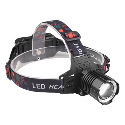 Lampe frontale pour casque de chantier avec éclairage puissant de sécurité