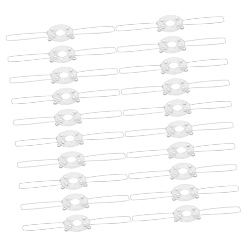 PartyKindom 20 piezas Unidades Clips de Resorte para Fijar Tulipas Lámparas Soporte Metálico Duradero con Doble Horquilla para Apliques Lámparas de Escritorio y Candelabros Fácil Instalación