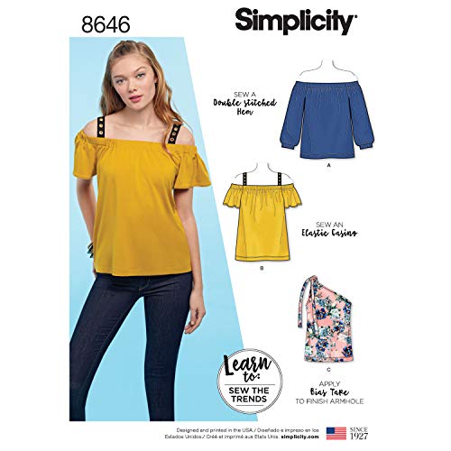 Patron de couture femme en tricot Simplicity D0959 extensible multi-taille