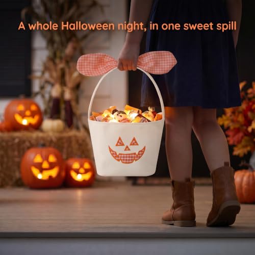 CRAZITAYA Samll Pumpkin Halloween Basket, Orange - image 5