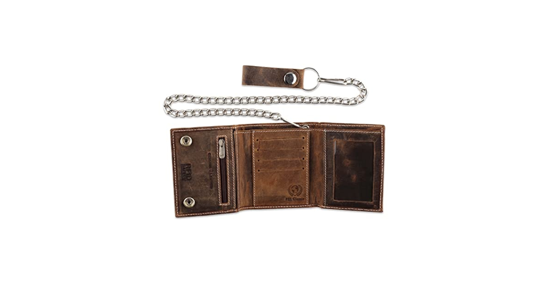 LEVI’S VINTAGE CLOTHING CHAIN WALLET Levi's Men's Rfid Blocking Credit Card ID Chain Trifold