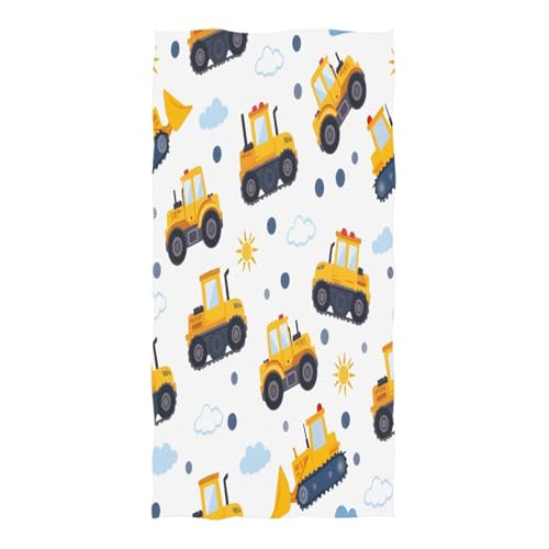 senya Beach Towel Travel Towel Camping Towels Oversized Towels Construction Site Car Clouds for Beach, Bath, Pool, Gym, Yoga