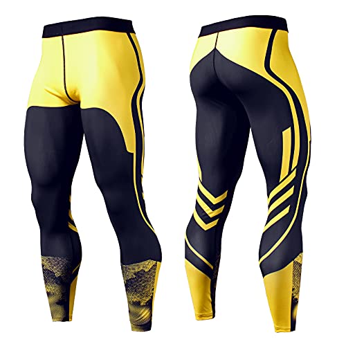 Image of OEBLD Compression Pants Men Thermal Underwear Set Base Layer Dry Tights Gym Running Leggings Long Sleeve Shirt