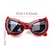 Rawan Fresh Red Web-Themed Sunglasses – Fun Superhero-Style UV Protection Glasses for Kids, Teens & Adults – Cool Costume Accessory for Dress-Up & Parties