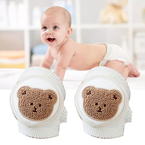 Baby Knee Pads, Pure Cotton Baby Crawling Anti Slip Knee Pads, Soft Comfortable, Thin ElasticUnisex Baby Toddlers Kneepads, Crawling Aid, Baby's Knee4