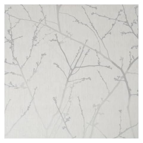 Graham & Brown 33-275 Innocence White Mica Wallpaper Cover