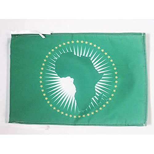 AZ FLAG Bandera de la UNIÓN AFRICANA 45x30cm BANDERINA AFRICA 30 x 45 cm cordeles