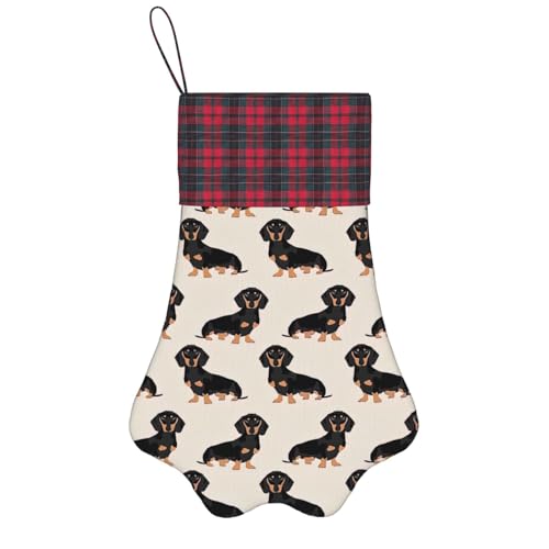 NEZIH Chaussettes de Noël avec motif de chien mignon - Motif pattes d'animaux de compagnie - Cadeau de vacances pour chien et chat