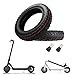 Fututech 10 * 2-6.1 Pneu sous Vide Tout Terrain + Valve pour Xiaomi M365 Pro Pro2 1S Lite Tubeless AT Tyre pour Mi 3 Accessoire Trottinette Pièce de Rechange Scooter Electrique (2 pneus)