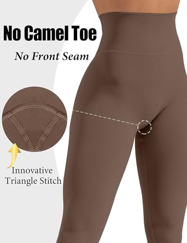 Olmlmt No Front Seam Workout Leggings for Women Tummy Control Butt Lifting Leggings Buttery Soft Gym Yoga Pants