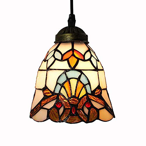 Lustre demi-lune style baroque en verre pour plafond de couloir