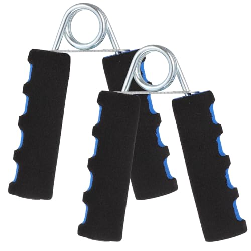 Zerodeko Fortalecedor de Agarre para Manos Mango de Abs y Acero Azul, Par de Empuñaduras para Entrenamiento de Fuerza de Antebrazo y Ejercicio de Agarre