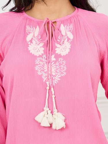Image of Styli Women's Solid Regular Fit Tops
