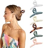 Große Haarklammer: DOJOSO 6 Stück Große Klauen Haarspangen | Klaue Clips | Rutschfeste Haarnadeln aus Kunststoff | Haarspangen für Damen | Haarspangen Zubehör | für Damen Mädchen
