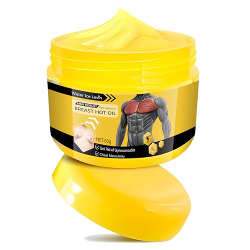 2PCS Bee Venom Gynecomastia Oil Bee Venom Gynecomastia Cream 2025 New Chest Muscles Bee Venom Oil Strengthen The Chest Muscles 50G*2