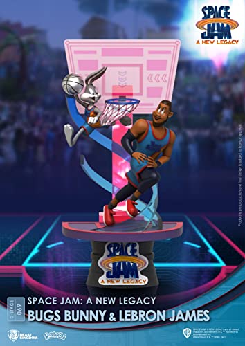 Diorama Space Jam 2 Bugs Bunny Lebron James souvenir enfance et passion basket