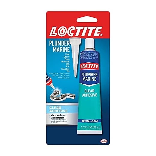 Loctite Plumber and Marine Clear Adhesive Clear, 2.7 fl oz, Squeeze Tube