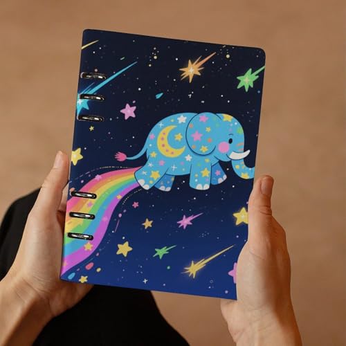 Carnet de notes A5 rechargeable cuir PU 90 feuilles pour bureau - 7