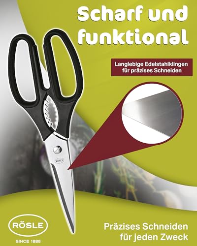 Foto von Rösle Küchenschere, Edelstahl, silbern, 22 x 1.8 x 1.3 cm