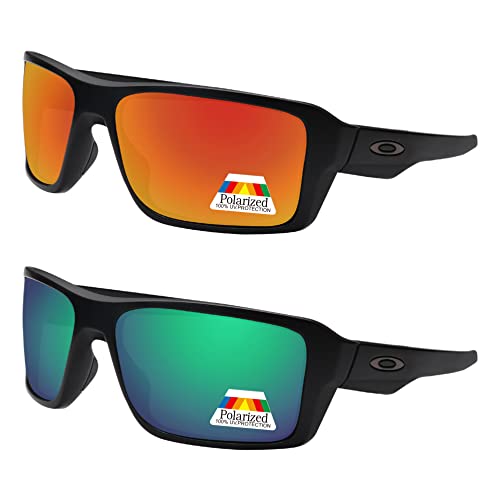Image of Bwake Replacement Lenses for Oakley Double Edge Sunglasses OO9380 POLARIZED - Easy to Install | Anti Scratch