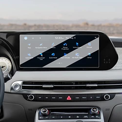 TTCR-II Compatible With 2023-2024 Hyundai Palisade Screen Protector, For 2023-2024 Palisade Touchscreen Protector 12.3 Inch, Tempered Glass Protective Film For Palisade Calligraphy/Limited/SE/SEL/XRT Navigation Display