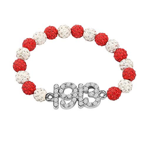 POTIY Gift Sorority Jewelry Pearl Bracelet with Crystal Bracelet for Women