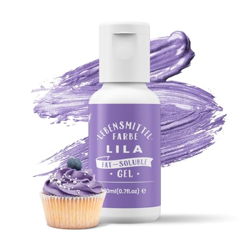 Oil Blend Lila Colorante alimentario a base de aceite de alta concentración para chocolate, fondant, galletas, pasteles, hornear, macaron, manualidades, decoración de tartas, coberturas de masa, 20 ml